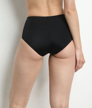 EcoDIM tummy-flattening high rise bikini knickers in black