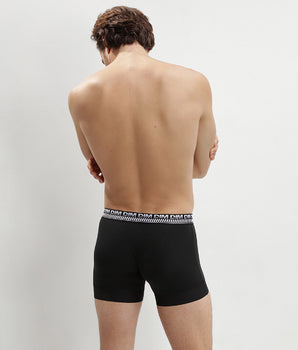 Pack of 2 black boxers for men 3D Stay and Fit