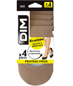 Pack of 4 clear EcoDIM opaque 40D foot protectors