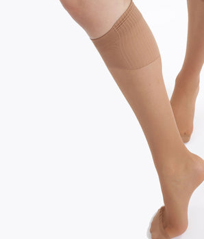 Pack of 2 Absolu Flex 20D Cinnamon Knee Highs