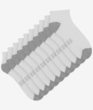 Pack of 5 pairs of men's white cotton socks EcoDim Sport