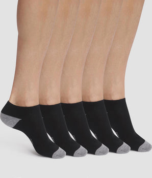 Pack of 5 Pairs of Men's Black Cotton Socks EcoDim Sport