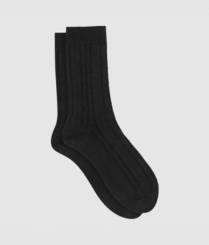 Dim Bamboo pack of 2 pairs of men's long viscose socks Black