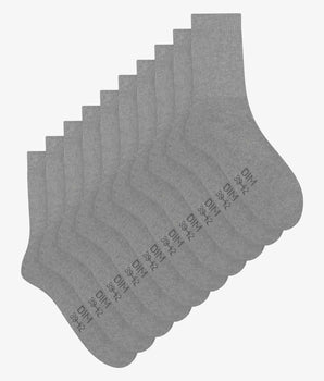 Pack of 5 pairs of EcoDim Sport grey mottled men's socks