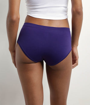 Oh My Dim's Pack of 2 women's shorties in Fuchsia and Violet microfibre