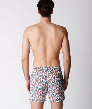 Men's Toucan Print Swimsuit