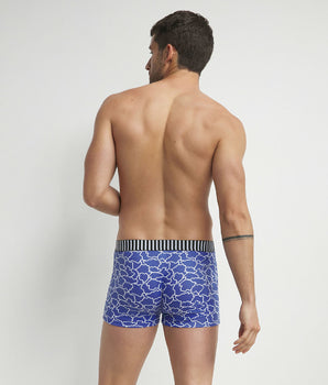 Pack of 3 men's Dim Vibes blue black cloud pattern boxers