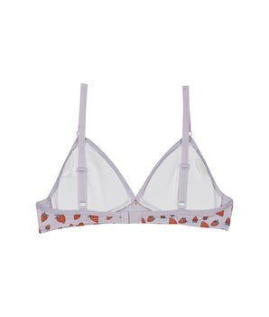 Les Pockets Strawberry wireless stretch cotton triangle bra