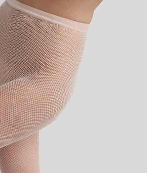 Women's tights in Flesh fishnet and silver lurex Dim Style