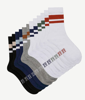 Multicolour EcoDim Sport Pack of 6 pairs of men's cotton socks