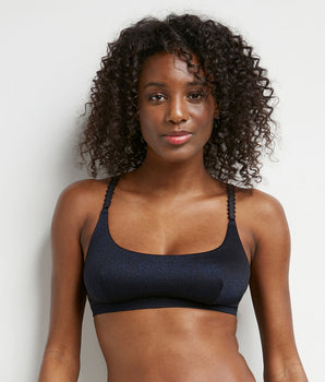 Starlight Blue Wireless Women's bra  in satin microfibre