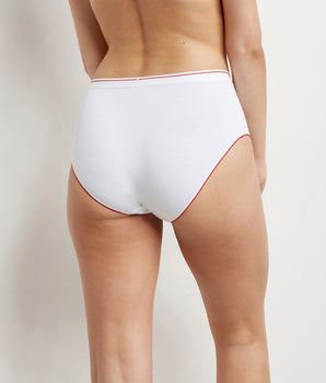 Dim Heritage high-waisted modal cotton briefs with tricolour waistband