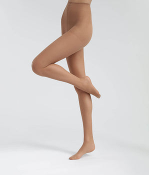 Cinnamon semi-opaque women's tights in recycled yarn Dim Good