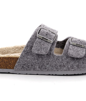 Ultra-soft grey mules