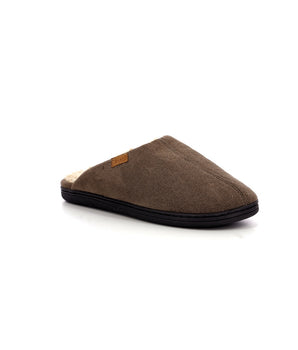 Women's brown mule slippers