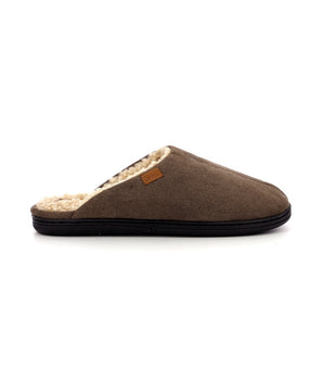 Women's brown mule slippers