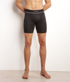 Men's microfibre and mesh boxer shorts Black Dim Move