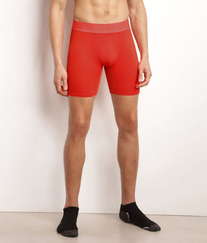 Men's microfibre and mesh boxer shorts Red Dim Move