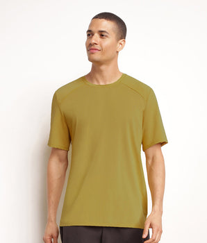 Men's sports T-shirt in breathable Olive Dim Move fabric