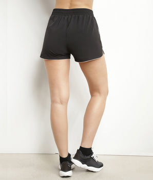 Women's sports shorts in black viscose Dim Move