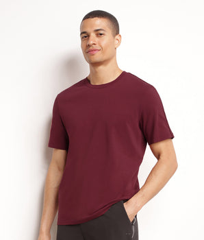 Men's thermoregulating sports T-shirt in Dim Move Bordeaux jersey