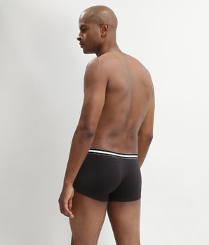 Pack of 2 Black EcoDIM Cotton Stretch Boxer Briefs